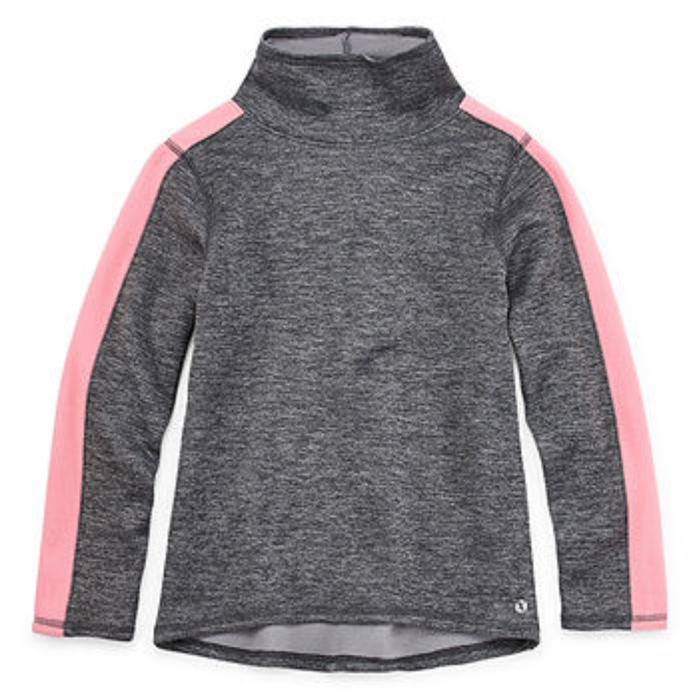 XERSION🌸 Black bright coral long sleeve pullover.